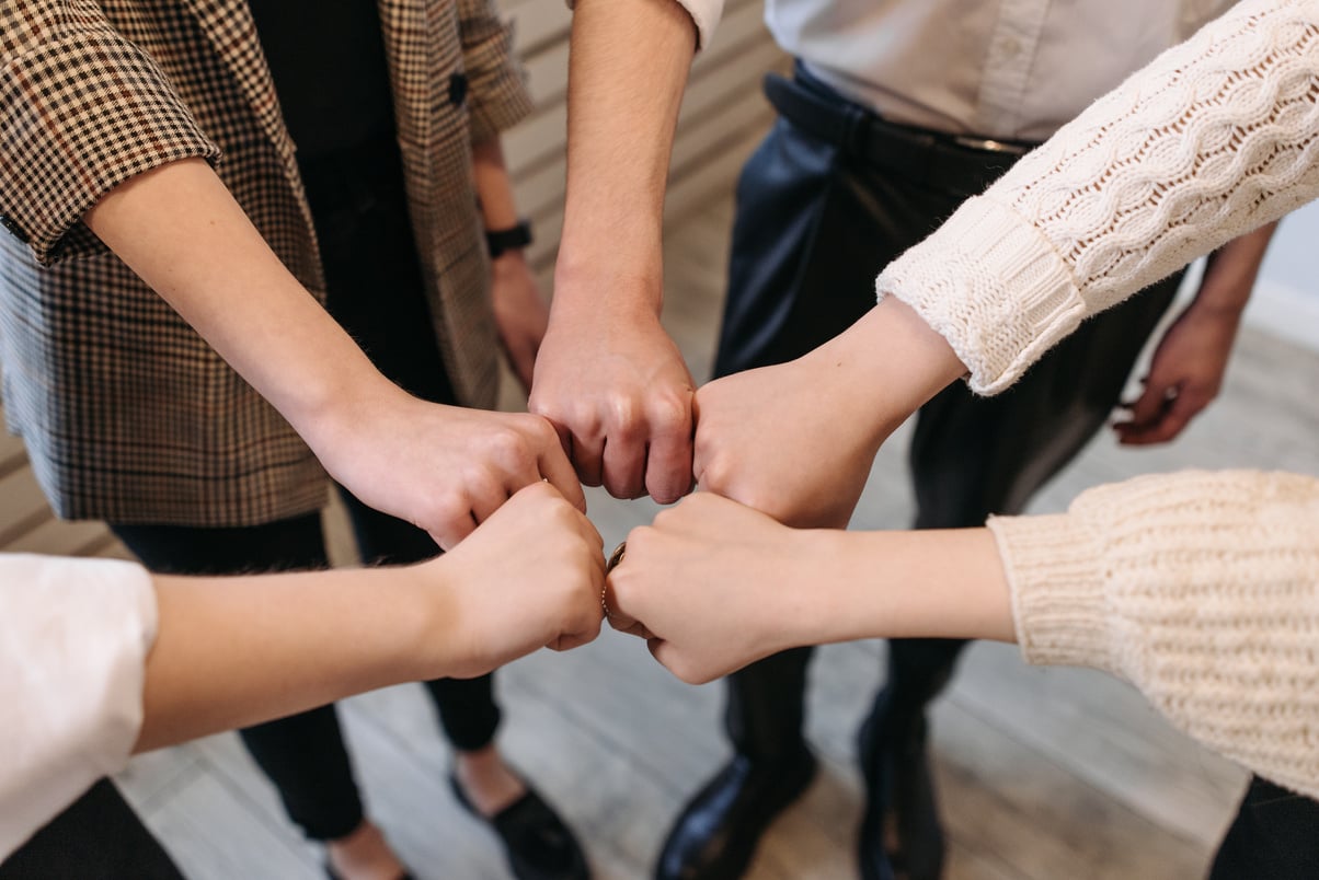 Group of People Showing Teamwork and Unity